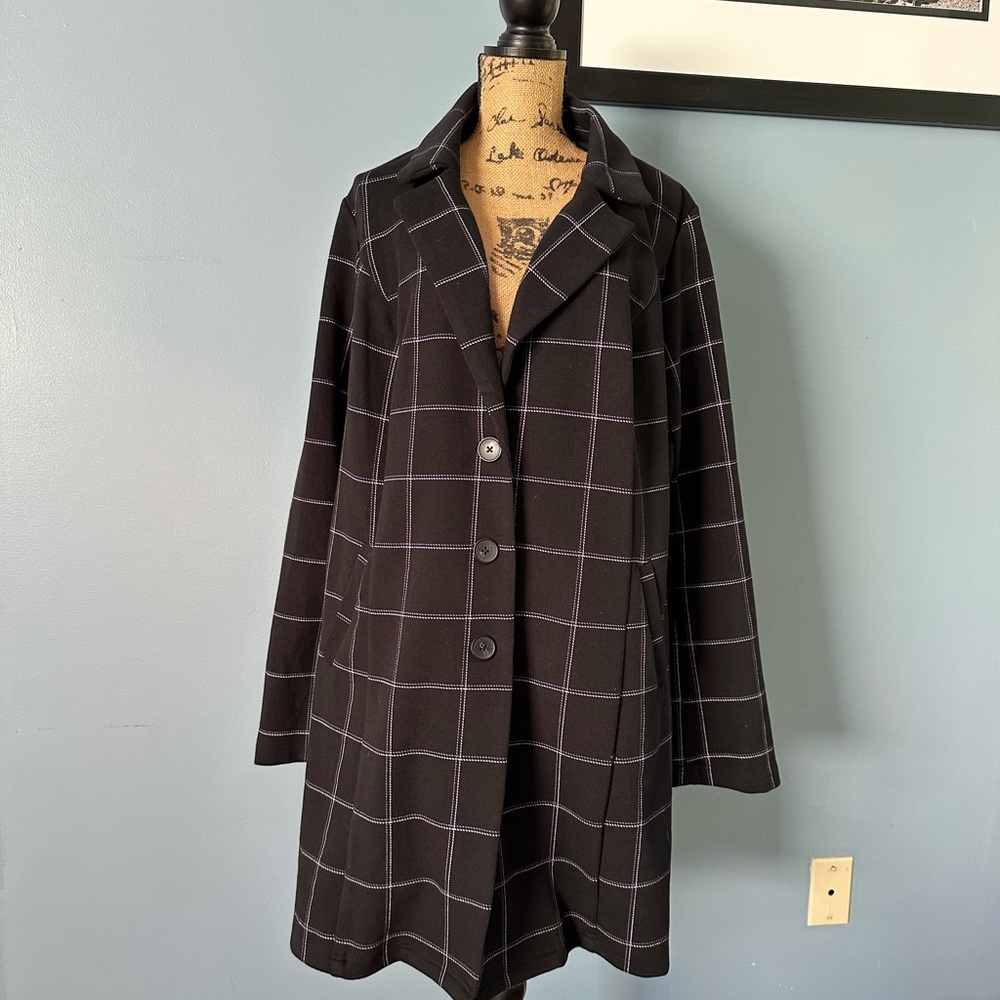 41 Hawthorn- Soft Long Line Double Knit Coatigan - Size 2X